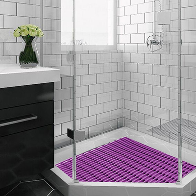 पीवीसी खोखले ट्यूबलर कुशन बाथरूम विरोधी पर्ची मंजिल चटाई बुजुर्ग 1.2CM के लिए