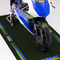 टीपीआर पीवीसी बाइक ट्रेनर मैट इंडोर मोटरसाइकिल लोगो रग 1.5 मिमी बैकिंग के साथ